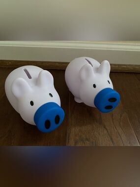2 Promotional Payday Piggy Bank 6.5”W x 4” H